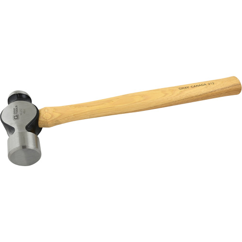 Ball Pein Hammer, 48 oz. Head Weight, Plain Face, Wood Handle Superchem Industries