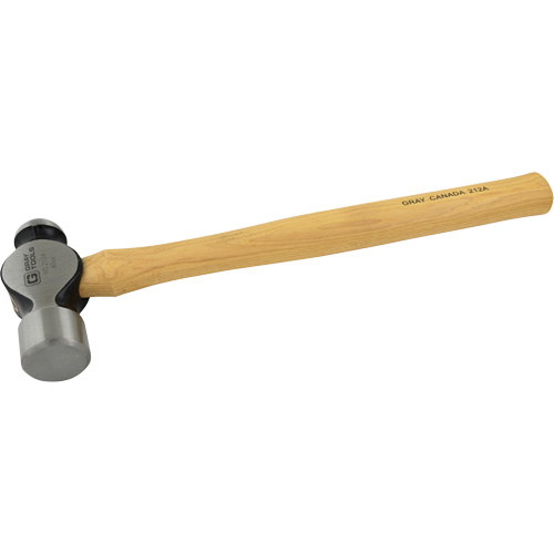 Ball Pein Hammer, 40 oz. Head Weight, Plain Face, Wood Handle Superchem Industries