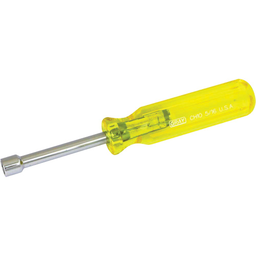 SAE Nut Driver, 5/16" Drive, 6-5/8" L Superchem Industries