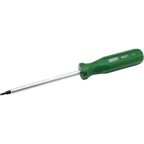 Extra-Long Square Recess Screwdriver, #1 Tip, Round, 10" L, Cushion Grip Handle Superchem Industries