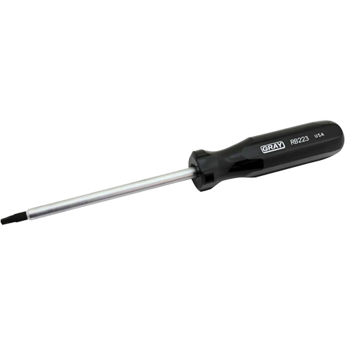 Extra-Long Square Recess Screwdriver, #3 Tip, Round, 10-1/4" L, Cushion Grip Handle Superchem Industries