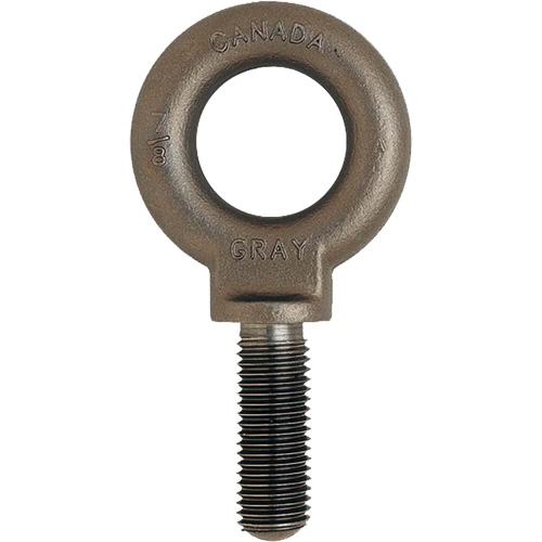 Eye Bolt, 1-11/16" Dia., 2-1/4" L, Uncoated Natural Finish, 10600 lbs. (5.3 tons) Capacity Superchem Industries
