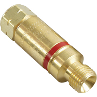 Antiretours pare-flammes - Oxy/gaz combustibles, Gaz combustibles (rouge)/Oxyg&egrave;ne (vert), Style pour adapteur de d&eacute;tendeur Superchem Industries