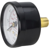Pressure Gauges, 1-1/2" , 0 - 4000 psi, Back Mount, Analogue Superchem Industries