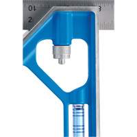 True Blue&reg; Combination Square, 12" L, 1/16" Graduations, Steel, Plain Superchem Industries