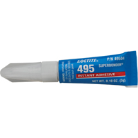 Adh&eacute;sif instantan&eacute; Super Bonder 495, Transparent, Tube, 3 g Superchem Industries