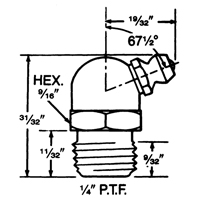 Fitting, 1/4" Thread Superchem Industries