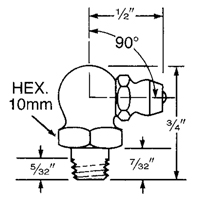 Fitting, 6 mm Thread Superchem Industries