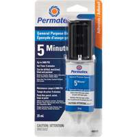 PermaPoxy 5 Minute General Purpose Epoxy, 29.5 ml, Epoxy, Two-Part, Clear Superchem Industries