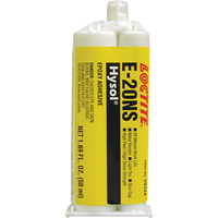 Hysol E-20NS Epoxy, Two-Part, Dual Cartridge, 120 g., Tan Superchem Industries