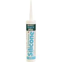 NuFlex&reg; 302 Bath And Kitchen Silicone Sealant, 300 ml, Cartridge, Clear Superchem Industries