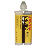 Adh&eacute;sifs structuraux non corrosifs pour les composants &eacute;lectriques E-60NC, 200 ml, Cartouche double, Deux composants, Noir Superchem Industries