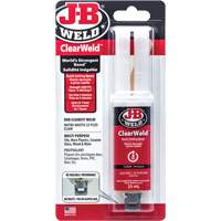 ClearWeld Adhesive, 25 ml, Syringe, Two-Part, Clear Superchem Industries