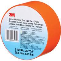 Ruban en vinyle pour travaux g&eacute;n&eacute;raux 764, 50,8 mm (2") la x 32,9 m (108') lo, 5 mils, Orange Superchem Industries