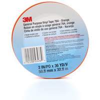 Ruban en vinyle pour travaux g&eacute;n&eacute;raux 764, 50,8 mm (2") la x 32,9 m (108') lo, 5 mils, Orange Superchem Industries