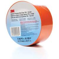Ruban en vinyle pour travaux g&eacute;n&eacute;raux 764, 50,8 mm (2") la x 32,9 m (108') lo, 5 mils, Orange Superchem Industries