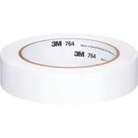 Ruban en vinyle pour travaux g&eacute;n&eacute;raux 764, 25,4 mm (1") la x 32,9 m (108') lo, 5 mils, Blanc Superchem Industries