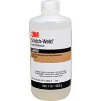 Scotch-Weld Instant Adhesive CA100, Off-White, Bottle, 1 lbs. Superchem Industries