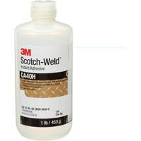 Scotch-Weld Instant Adhesive, Clear, Bottle, 1 lbs. Superchem Industries