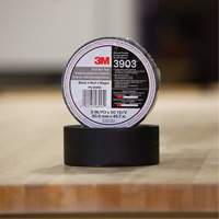 Rubans adh&eacute;sifs en vinyle 3903, 48 mm (2") la x 45 m (148') lo, 6,5 mils, Noir Superchem Industries