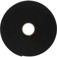 Ruban de mousse en vinyle 4504, 25,4 mm (1") la x 16,5 m (54') lo, 250 mils, Noir Superchem Industries