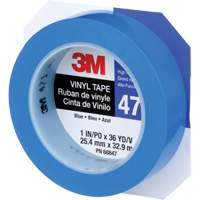 Ruban en vinyle 471, 25,4 mm (1") la x 32,9 m (108') lo, 5,3 mils, Bleu Superchem Industries