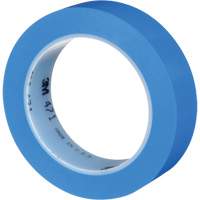 Ruban en vinyle 471, 25,4 mm (1") la x 32,9 m (108') lo, 5,3 mils, Bleu Superchem Industries