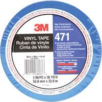 Ruban en vinyle 471, 50,8 mm (2") la x 32,9 m (108') lo, 5,2 mils, Bleu Superchem Industries