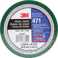 Ruban en vinyle 471, 50,8 mm (2") la x 32,9 m (108') lo, 5,2 mils, Vert Superchem Industries