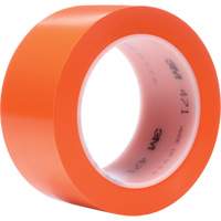 Ruban en vinyle 471, 50,8 mm (2") la x 32,9 m (108') lo, 5,2 mils, Orange Superchem Industries