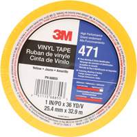 Ruban en vinyle 471, 25,4 mm (1") la x 32,9 m (108') lo, 5,2 mils, Jaune Superchem Industries