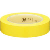 471 Vinyl Tape, 25.4 mm (1") W x 32.9 m (108') L, 5.3 mils, Yellow Superchem Industries