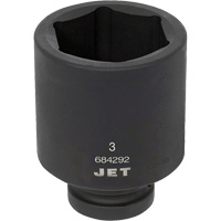 Socket, Impact, 3", 1" Drive, 6 Points, Deep Superchem Industries