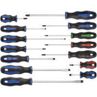 JTSD-14S Ergonomic Screwdriver Set, 14 Pcs. Superchem Industries