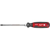 Square Screwdriver, #3 Tip, Round, 279 mm L, Cushion Grip Handle Superchem Industries