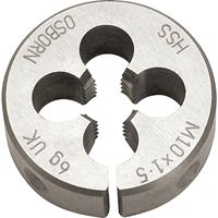 Fili&egrave;re ronde segment&eacute;e, Filet de M10 X 1,5, Acier rapide Superchem Industries