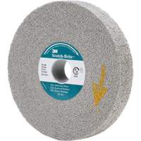 Meules d'&eacute;barbage EXL Scotch-Brite, 6" x 1", Arbre de 1", Oxyde d'aluminium Superchem Industries