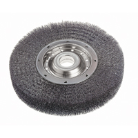 Crimped Wire Wheel Brushes - Wide Face, 10" Dia., 0.0118" Fill, 2" Arbor Superchem Industries