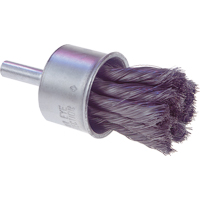 Knot Wire End Brush, 1/2" Dia., 0.0104" Wire Dia., 1/4" Shank Superchem Industries