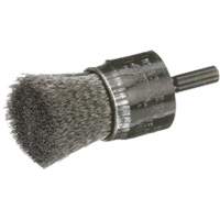 Crimped Wire End Brush, 1", 0.006" Fill Superchem Industries