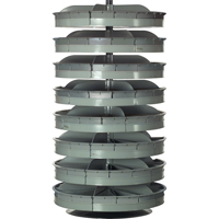 Rotabin&reg; Storage Units, 500 lbs. Capacity per Level, 5 Level, 38" H x 28" Dia. Superchem Industries