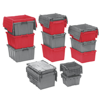 Flipak&reg; Polyethylene Plastic (PE) Distribution Containers, 19.7" x 11.8" x 7.3", Blue Superchem Industries