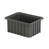 Divider Box, Polyethylene, 9.8" W x 7.3" D x 5" H, Grey Superchem Industries