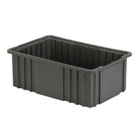 Divider Box, Polyethylene, 15.5" W x 9.9" D x 6" H, Grey Superchem Industries