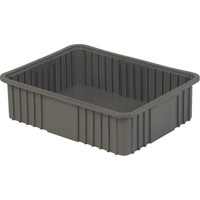 Divider Box, Polyethylene, 20.9" W x 15.9" D x 6" H, Grey Superchem Industries