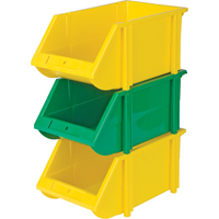 Bac empilable & &agrave; suspendre, 5-7/8" la, 4-11/16" h x 9-13/16" p, Jaune Superchem Industries