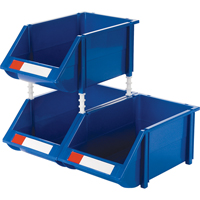 Stack & Hang Bin, 8-3/16" W x 6-3/16" H x 14" D, Blue Superchem Industries