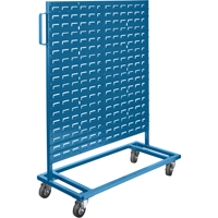 Supports mobiles pour contenants - &agrave; un c&ocirc;t&eacute;, &agrave; un c&ocirc;t&eacute;, 36" la x 16" p x 46-1/2" h Superchem Industries