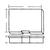 Compartment Case, Plastic, 15-1/2" W x 11-3/4" D x 2-1/2" H, Grey Superchem Industries