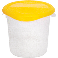 Contenants ronds, 7-4/5" ha x 8-1/2" p, Capacit&eacute; de 3,79 L, Transparent Superchem Industries